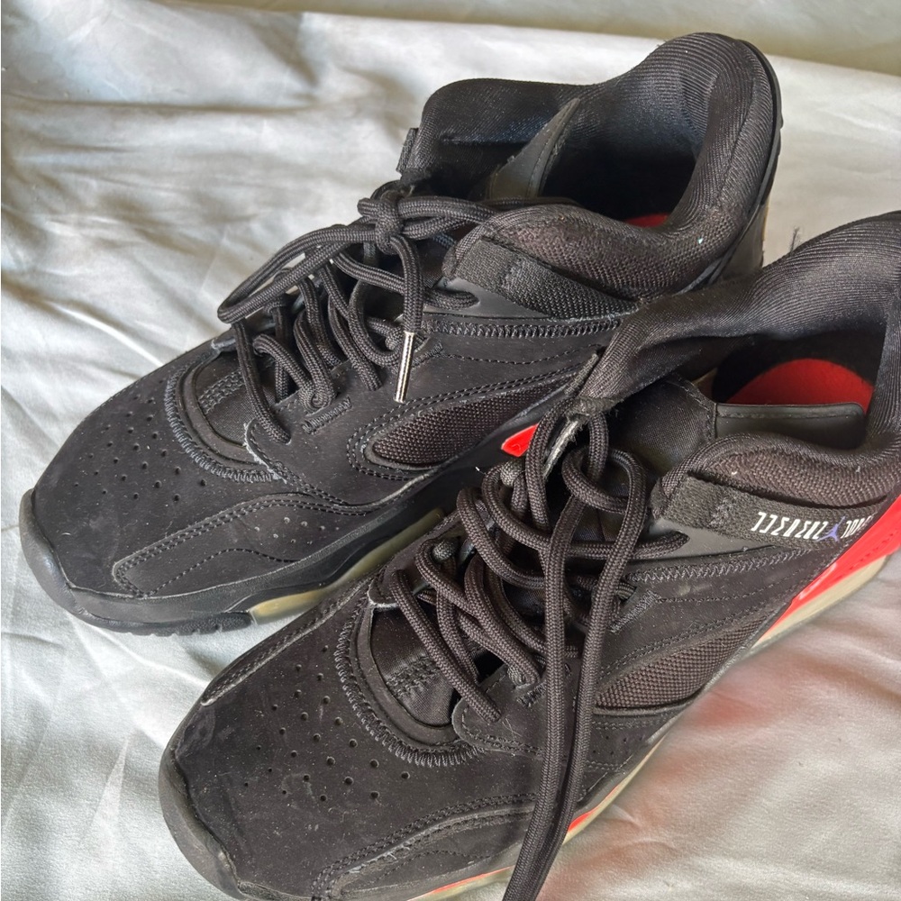 Boys Black and Red Jordans